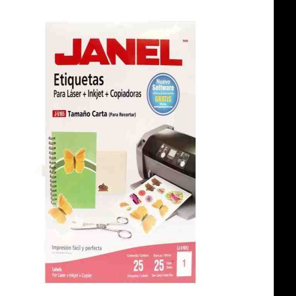 ETIQUETA PIMP. LASER JANEL CTA. PAQ.C25H. C.20